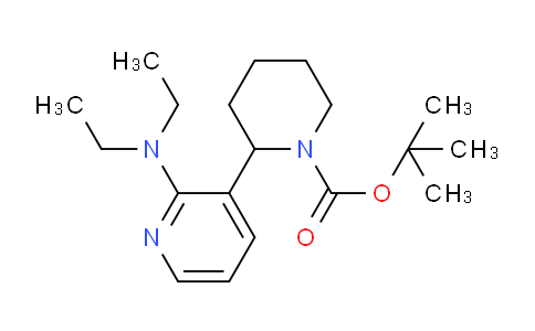 CAS No. 1352529-10-2, tert-Butyl 2-(2-(diethylamino)pyridin-3-yl)piperidine-1-carboxylate