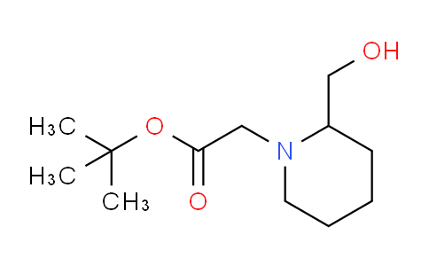 CAS No. 791642-61-0, tert-Butyl 2-(2-(hydroxymethyl)piperidin-1-yl)acetate