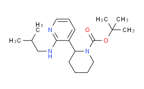 CAS No. 1352525-25-7, tert-Butyl 2-(2-(isobutylamino)pyridin-3-yl)piperidine-1-carboxylate