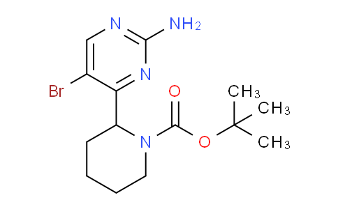 CAS No. 1785763-43-0, tert-Butyl 2-(2-amino-5-bromopyrimidin-4-yl)piperidine-1-carboxylate
