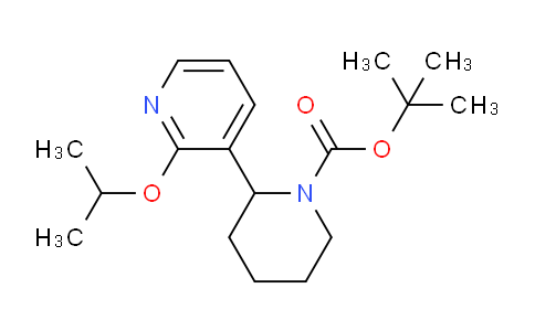 CAS No. 1352490-60-8, tert-Butyl 2-(2-isopropoxypyridin-3-yl)piperidine-1-carboxylate