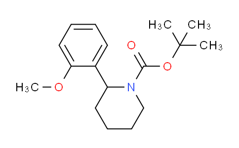 CAS No. 1355200-52-0, tert-Butyl 2-(2-methoxyphenyl)piperidine-1-carboxylate