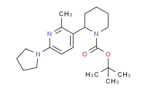 CAS No. 1352529-05-5, tert-Butyl 2-(2-methyl-6-(pyrrolidin-1-yl)pyridin-3-yl)piperidine-1-carboxylate