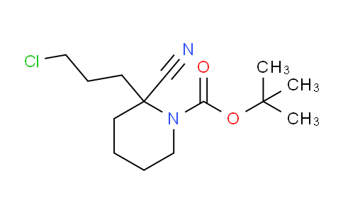 CAS No. 960294-17-1, tert-Butyl 2-(3-chloropropyl)-2-cyanopiperidine-1-carboxylate
