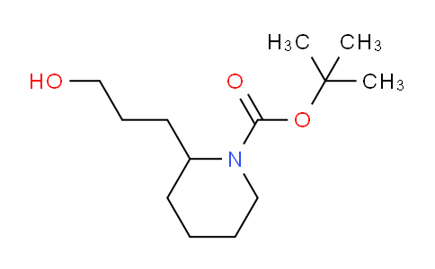CAS No. 179746-47-5, tert-Butyl 2-(3-hydroxypropyl)piperidine-1-carboxylate