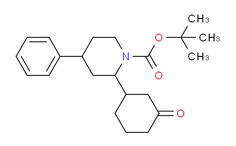 CAS No. 1241505-11-2, tert-Butyl 2-(3-oxocyclohexyl)-4-phenylpiperidine-1-carboxylate