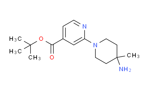 CAS No. 1003021-87-1, tert-Butyl 2-(4-amino-4-methylpiperidin-1-yl)isonicotinate