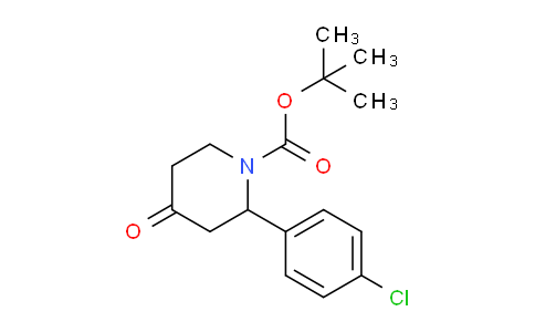 CAS No. 1822819-41-9, tert-Butyl 2-(4-chlorophenyl)-4-oxopiperidine-1-carboxylate