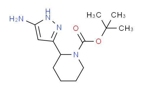 CAS No. 1396986-72-3, tert-Butyl 2-(5-amino-1H-pyrazol-3-yl)piperidine-1-carboxylate