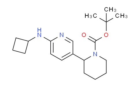 CAS No. 1352492-72-8, tert-Butyl 2-(6-(cyclobutylamino)pyridin-3-yl)piperidine-1-carboxylate