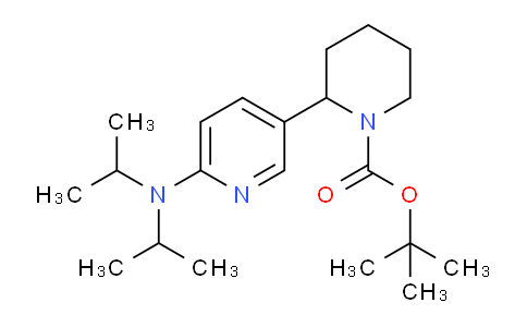 CAS No. 1352500-90-3, tert-Butyl 2-(6-(diisopropylamino)pyridin-3-yl)piperidine-1-carboxylate