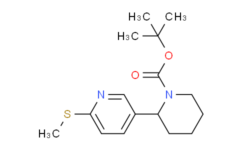MC642472 | 1352500-08-3 | tert-Butyl 2-(6-(methylthio)pyridin-3-yl)piperidine-1-carboxylate