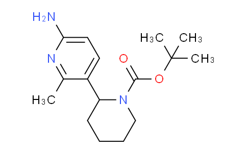 CAS No. 1352536-16-3, tert-Butyl 2-(6-amino-2-methylpyridin-3-yl)piperidine-1-carboxylate
