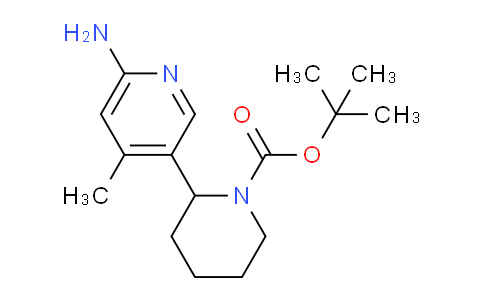 CAS No. 1352505-34-0, tert-Butyl 2-(6-amino-4-methylpyridin-3-yl)piperidine-1-carboxylate