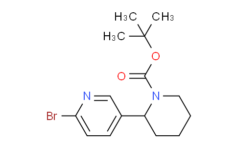 CAS No. 1352508-40-7, tert-Butyl 2-(6-bromopyridin-3-yl)piperidine-1-carboxylate