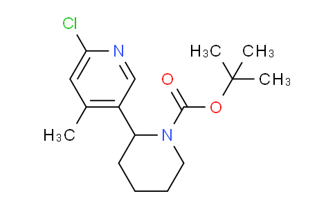 CAS No. 1352490-26-6, tert-Butyl 2-(6-chloro-4-methylpyridin-3-yl)piperidine-1-carboxylate