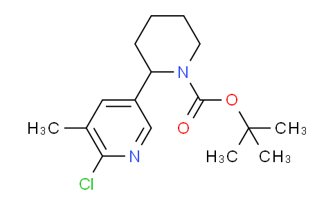 MC642481 | 1352515-18-4 | tert-Butyl 2-(6-chloro-5-methylpyridin-3-yl)piperidine-1-carboxylate