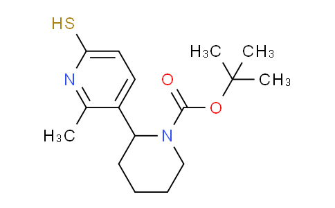 CAS No. 1352485-71-2, tert-Butyl 2-(6-mercapto-2-methylpyridin-3-yl)piperidine-1-carboxylate