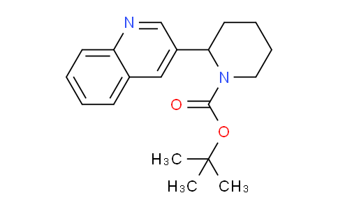 CAS No. 1352486-24-8, tert-Butyl 2-(quinolin-3-yl)piperidine-1-carboxylate