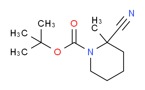 CAS No. 746658-72-0, tert-Butyl 2-cyano-2-methylpiperidine-1-carboxylate