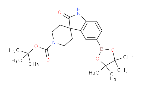 CAS No. 1253288-12-8, tert-Butyl 2-oxo-5-(4,4,5,5-tetramethyl-1,3,2-dioxaborolan-2-yl)spiro[indoline-3,4'-piperidine]-1'-carboxylate