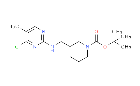 CAS No. 1261232-49-8, tert-Butyl 3-(((4-chloro-5-methylpyrimidin-2-yl)amino)methyl)piperidine-1-carboxylate