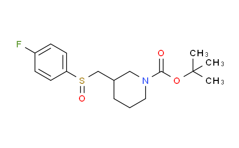 MC642544 | 1289385-79-0 | tert-Butyl 3-(((4-fluorophenyl)sulfinyl)methyl)piperidine-1-carboxylate
