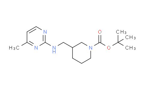 CAS No. 1261234-15-4, tert-Butyl 3-(((4-methylpyrimidin-2-yl)amino)methyl)piperidine-1-carboxylate