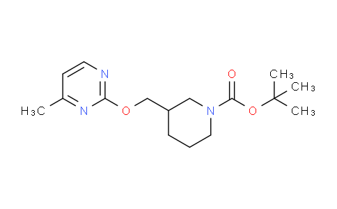 CAS No. 1261230-13-0, tert-Butyl 3-(((4-methylpyrimidin-2-yl)oxy)methyl)piperidine-1-carboxylate