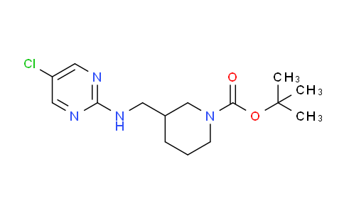 CAS No. 1261231-71-3, tert-Butyl 3-(((5-chloropyrimidin-2-yl)amino)methyl)piperidine-1-carboxylate