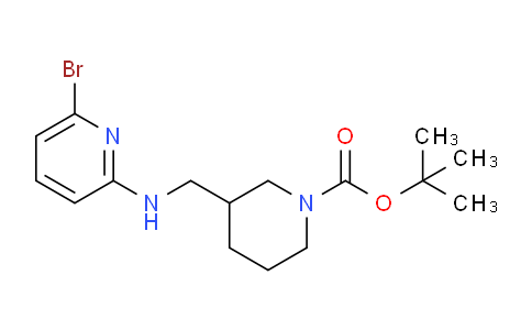 CAS No. 1065484-38-9, tert-Butyl 3-(((6-bromopyridin-2-yl)amino)methyl)piperidine-1-carboxylate