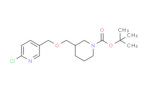 CAS No. 939986-39-7, tert-Butyl 3-(((6-chloropyridin-3-yl)methoxy)methyl)piperidine-1-carboxylate