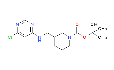 CAS No. 939986-78-4, tert-Butyl 3-(((6-chloropyrimidin-4-yl)amino)methyl)piperidine-1-carboxylate