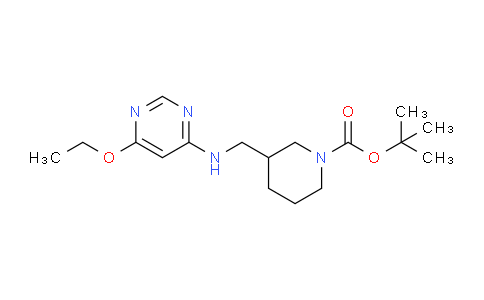 CAS No. 1353984-28-7, tert-Butyl 3-(((6-ethoxypyrimidin-4-yl)amino)methyl)piperidine-1-carboxylate