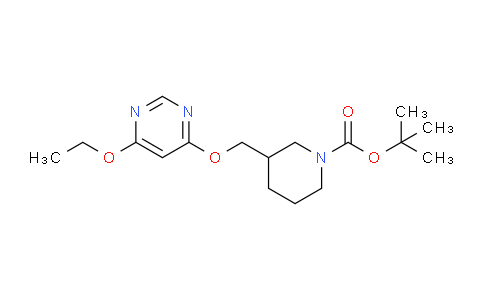 CAS No. 1353954-07-0, tert-Butyl 3-(((6-ethoxypyrimidin-4-yl)oxy)methyl)piperidine-1-carboxylate