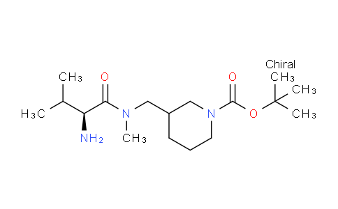 CAS No. 1354026-76-8, tert-Butyl 3-(((S)-2-amino-N,3-dimethylbutanamido)methyl)piperidine-1-carboxylate