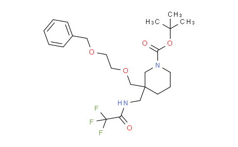 CAS No. 1357352-58-9, tert-Butyl 3-((2-(benzyloxy)ethoxy)methyl)-3-((2,2,2-trifluoroacetamido)methyl)piperidine-1-carboxylate