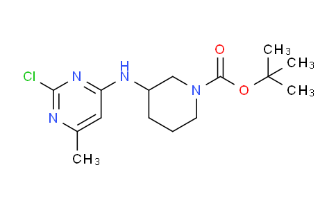 CAS No. 1261232-98-7, tert-Butyl 3-((2-chloro-6-methylpyrimidin-4-yl)amino)piperidine-1-carboxylate