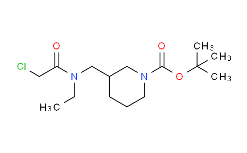 CAS No. 1353988-32-5, tert-Butyl 3-((2-chloro-N-ethylacetamido)methyl)piperidine-1-carboxylate