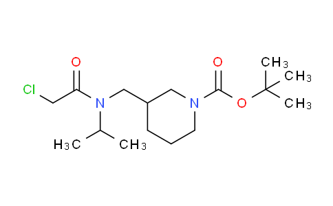 CAS No. 1353963-76-4, tert-Butyl 3-((2-chloro-N-isopropylacetamido)methyl)piperidine-1-carboxylate