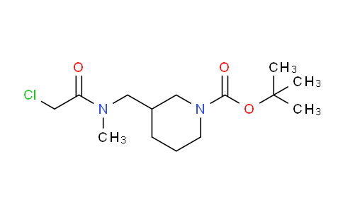 CAS No. 1353963-56-0, tert-Butyl 3-((2-chloro-N-methylacetamido)methyl)piperidine-1-carboxylate