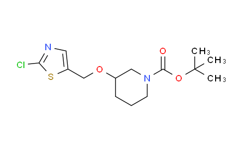 CAS No. 939986-94-4, tert-Butyl 3-((2-chlorothiazol-5-yl)methoxy)piperidine-1-carboxylate