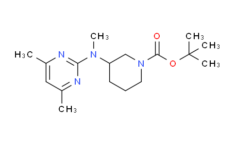 CAS No. 1261233-99-1, tert-Butyl 3-((4,6-dimethylpyrimidin-2-yl)(methyl)amino)piperidine-1-carboxylate