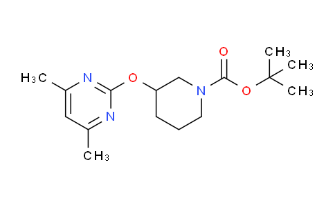 CAS No. 1261230-37-8, tert-Butyl 3-((4,6-dimethylpyrimidin-2-yl)oxy)piperidine-1-carboxylate