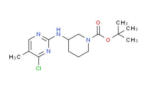 CAS No. 1261233-17-3, tert-Butyl 3-((4-chloro-5-methylpyrimidin-2-yl)amino)piperidine-1-carboxylate