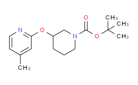 CAS No. 954228-61-6, tert-Butyl 3-((4-methylpyridin-2-yl)oxy)piperidine-1-carboxylate