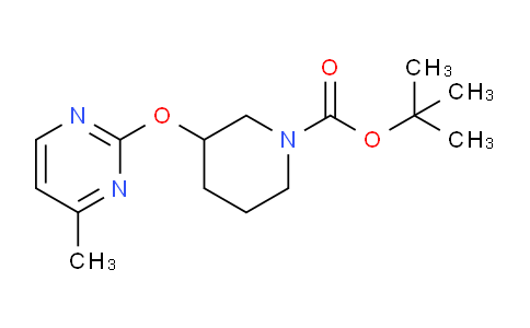 CAS No. 1261233-31-1, tert-Butyl 3-((4-methylpyrimidin-2-yl)oxy)piperidine-1-carboxylate