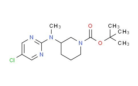 CAS No. 1261232-53-4, tert-Butyl 3-((5-chloropyrimidin-2-yl)(methyl)amino)piperidine-1-carboxylate