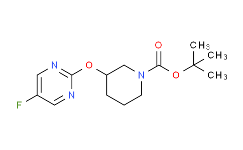 CAS No. 1261230-08-3, tert-Butyl 3-((5-fluoropyrimidin-2-yl)oxy)piperidine-1-carboxylate