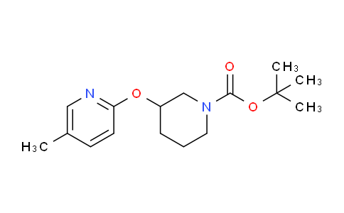 CAS No. 939986-13-7, tert-Butyl 3-((5-methylpyridin-2-yl)oxy)piperidine-1-carboxylate